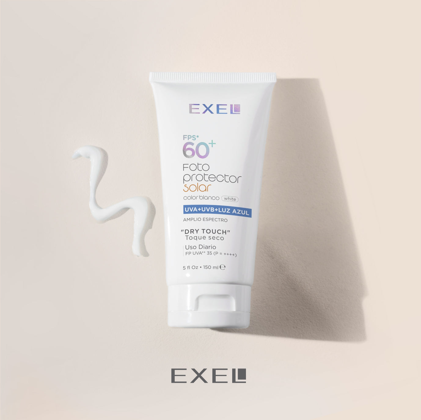 FOTOPROTECTOR SOLAR FLUIDO FPS 60. TOQUE SECO - BLANCO