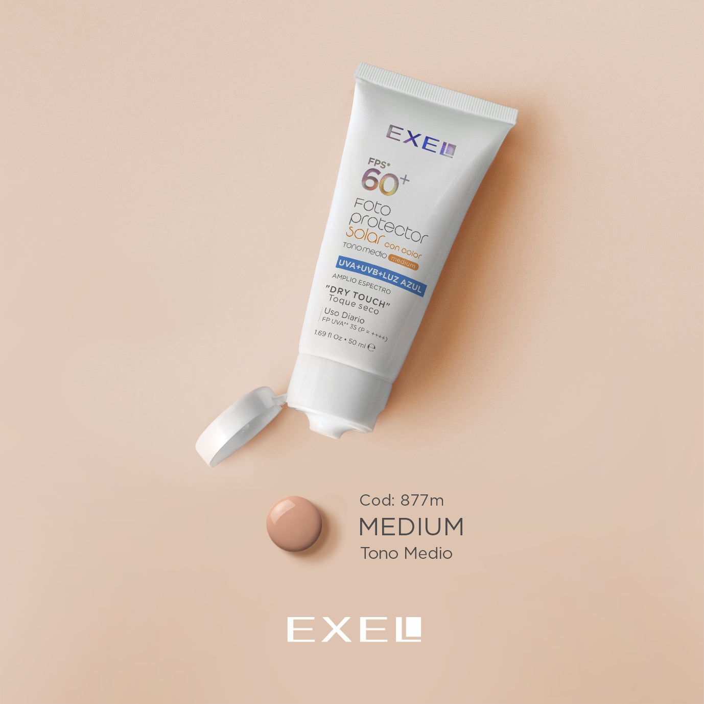 FOTOPROTECTOR SOLAR FLUIDO FPS 60. TOQUE SECO - MEDIO