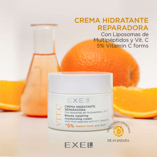 CREMA HIDRATANTE REPARADORA con Liposomas de Multipéptidos y de Vitamina C